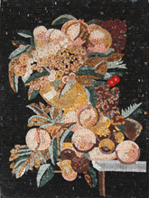FL901<BR>Fruits Bouquet Contrasting Background Mosaic